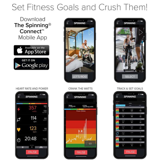 Spinning® Connect Heart Rate Monitor + Cadence Sensor Kit - Athleticum Fitness