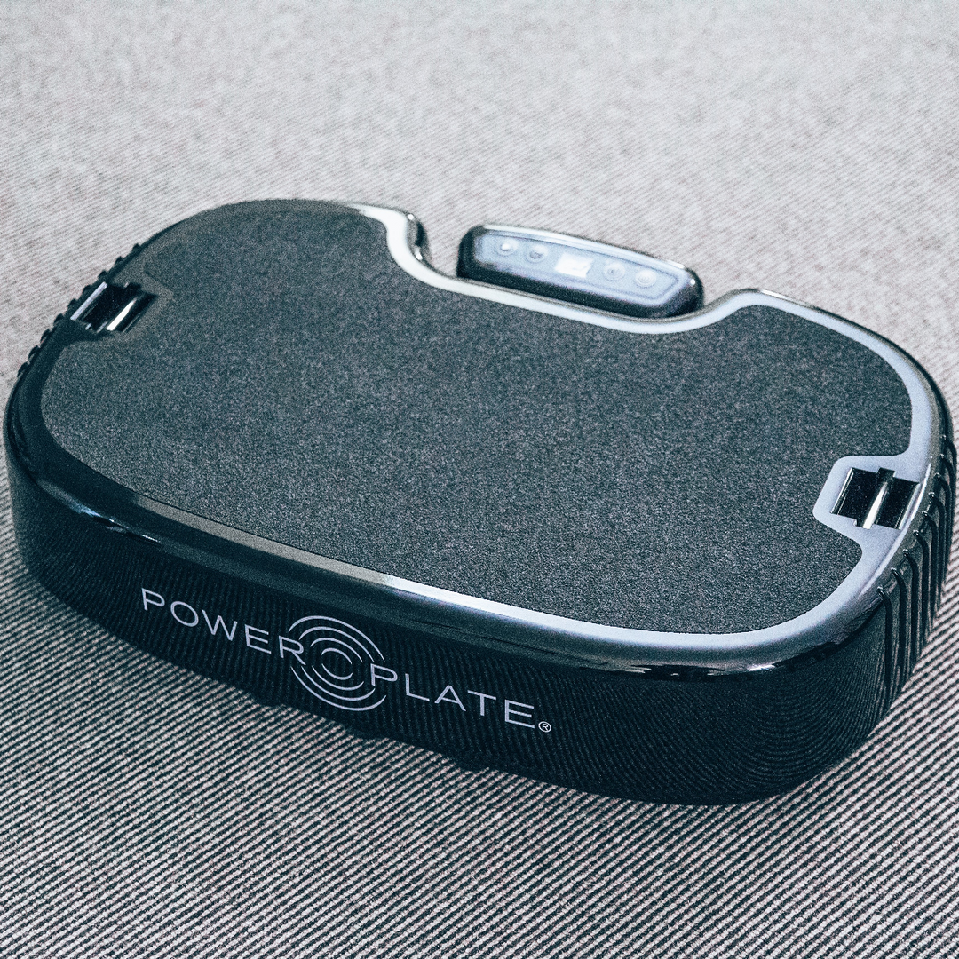 Power Plate device on a textured surface