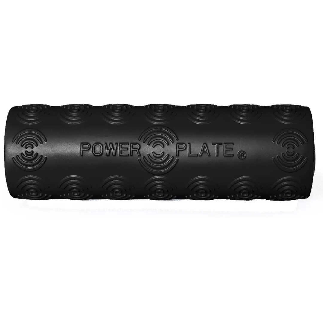 Black Power Plate Roller on a white background showing Logo
