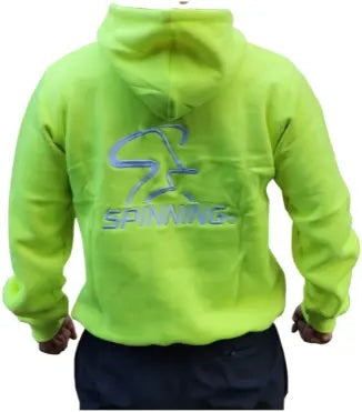 Spinning® Neon Yellow Hoodie | Unisex Embroidered Logo Hoody