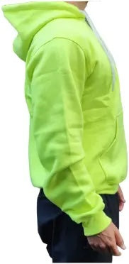 Spinning® Neon Yellow Hoodie | Unisex Embroidered Logo Hoody